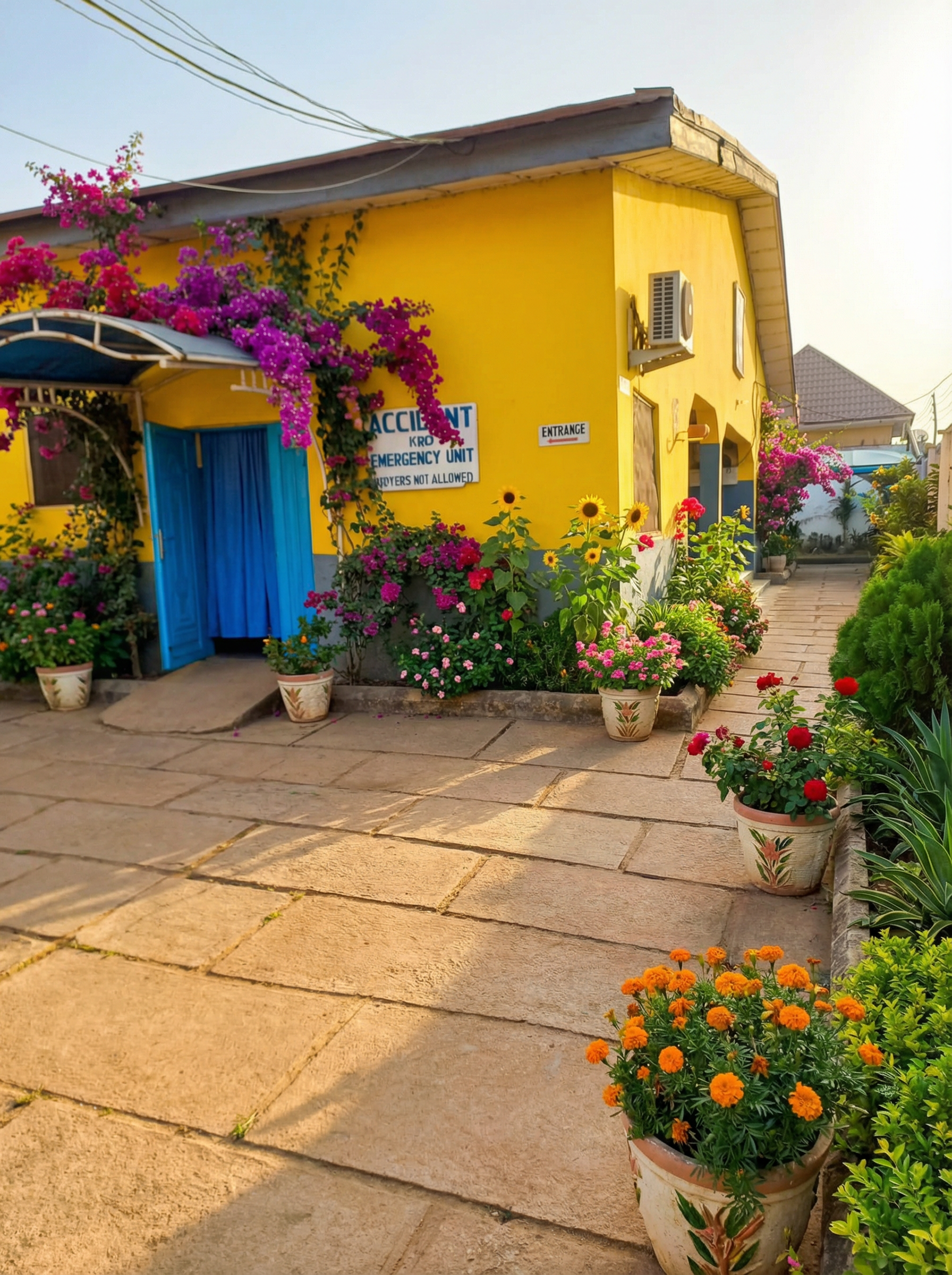 Accident & Emergency Unit - Enhanced with Flowers